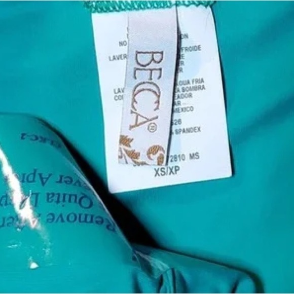 BECCA Bikini Bottom NWOT “No Strings Attached” Hipster in Spring Green - Picture 3 of 7